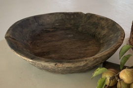 Oud houten schaal