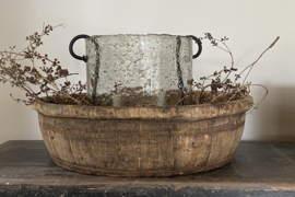 Oud houten olijfbak 60,5 cm