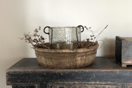 Oud houten olijfbak 60,5 cm