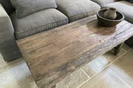 Oud houten salontafel
