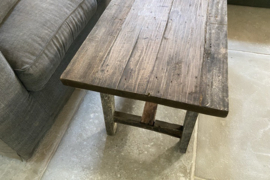 Oud houten salontafel
