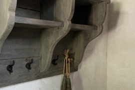 Oud houten kapstok 60 cm
