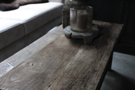 Oud houten salontafel 120x50 cm