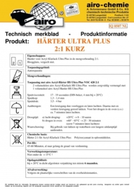 Airo Verharder HS Ultra Plus 2:1 -0.5ltr