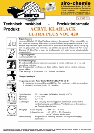 Airo HS Blanke lak Ultra Plus 2:1 - 1ltr