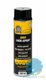 Airo Lackspray glanzend zwart 500ml