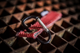 Key Ring Canvas Red