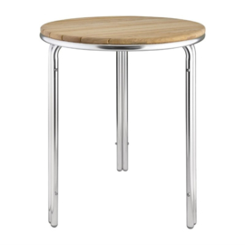 Bolero ronde essen en aluminium tafel 60cm