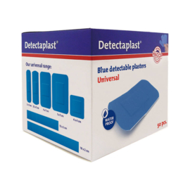 Detectaplast detect. pleister waterafstotend blauw 38x72mm