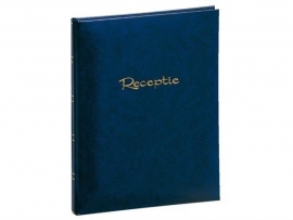 Receptiealbum blauw