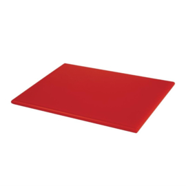 Hygiplas HDPE snijplank rood standaard - 12(h) x 450(b) x 300(d)mm