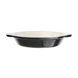 Vogue ronde gratineerschaal zwart 0,75ltr