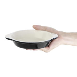 Vogue ronde gratineerschaal zwart 0,4ltr