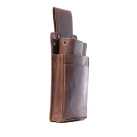 Holster beurs,iphone,notitieblok – leer cognac