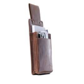 Holster beurs,iphone,notitieblok – leer cognac