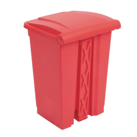 Jantex afvalemmer rood 45ltr