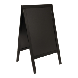 Krijtbord/Stoepbord Zwart Grenen 125 x 69