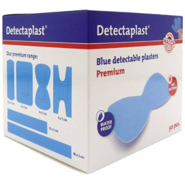 Detectaplast detect. vlinderpleister waterafstotend elastisch blauw