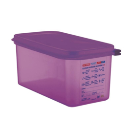 Araven GN 1/3 siliconen allergenen voedseldoos met deksel 6ltr