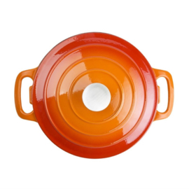 VOGUE RONDE INDUCTIE BRAADPAN ORANJE 4L