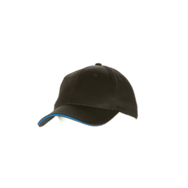 CHEF WORKS COOL VENT BASEBALL CAP ZWART EN BLAUW