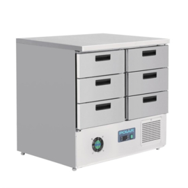 POLAR G-SERIE KOELWERKBANK MET 6 LADES 240L