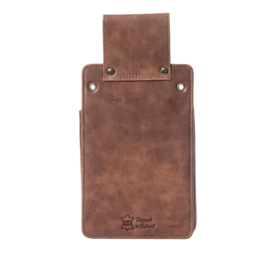 Holster beurs,iphone,notitieblok – leer cognac