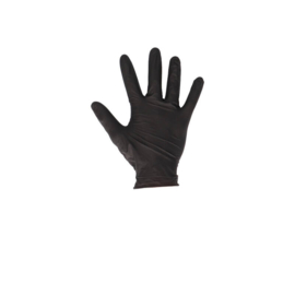 CMT soft nitril handschoenen zwart poedervrij large (8-9)