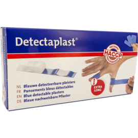 Detectaplast detect. pleister waterafstotend blauw 120x20mm