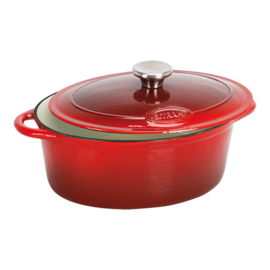 Sitram gietijzeren braadpan - 862328, ovaal 280x220 mm. - 4 liter