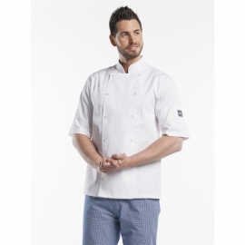 Chaud Devant Hilton Chef jacket wit korte mouw