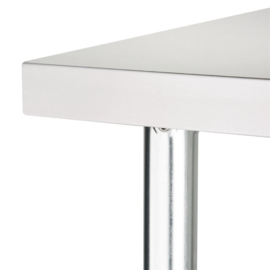 Vogue RVS werktafel zonder achteropstand 180x60cm diep