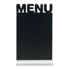 Menustandaard Krijtbord MENU met aluminium voet