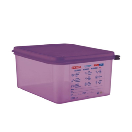 Araven GN 1/2 siliconen allergenen voedseldoos met deksel 10ltr