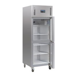 Polar Gastro 1-deurs koeling met gedeelde deur 600ltr