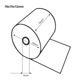 Thermorollen 76x70x12 mm