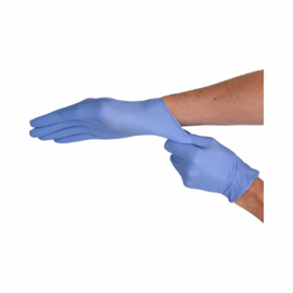 CMT soft nitril handschoenen violet blauw poedervrij medium