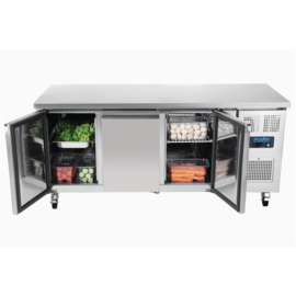 POLAR U-SERIE 3-DEURS KOELWERKBANK 417L