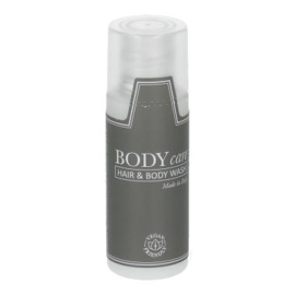 Bodycare hair & body wash 30 ml bottle vegan friendly