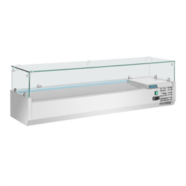 POLAR G-SERIE OPZETKOELVITRINE 5X GN 1/3 EN 1X GN 1/2