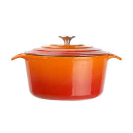 VOGUE RONDE INDUCTIE BRAADPAN ORANJE 4L