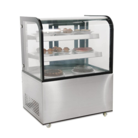 POLAR G-SERIE KOELVITRINE MET GEBOGEN GLAS 270L