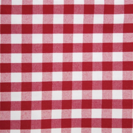 Mitre Comfort Gingham tafelkleed rood-wit 89x89cm