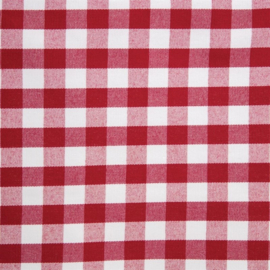 Mitre Comfort Gingham tafelkleed rood-wit 178x178cm