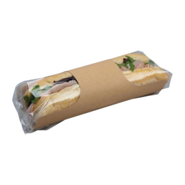 COLPAC CLASP KRAFT BAGUETTEVERPAKKING MET INSTEEKSLUITING RECYCLEBAAR (500 STUKS)