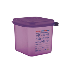 Araven GN 1/6 siliconen allergenen voedseldoos met deksel 2,6ltr