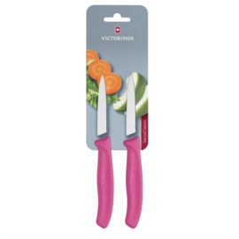 VICTORINOX OFFICEMES MET SPITSE PUNT 8 CM ROZE (2 STUKS)