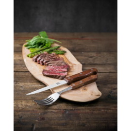 Olympia steakmes hout heft 21,5 cm.