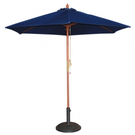 Bolero ronde donkerblauwe parasol 3 meter