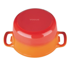 VOGUE RONDE INDUCTIE BRAADPAN ORANJE 4L